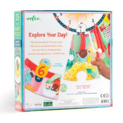 Eeboo Around The Clock 25-Piece Giant Jigsaw Puzzle For Kids -Toy Store Around the Clock 25Piece Giant Jigsaw Puzzle PZCLK 03