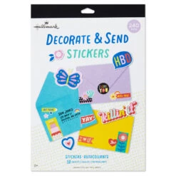 Hallmark Decorate And Send Colorful Sticker Book -Toy Store Bulk Pack of Colorful Stickers for Kids 3SSJ1201 04