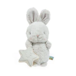 Bunnies By The Bay Sweet Bloom Bunny Stuffed Animal With Toy Sun, 9" -Toy Store Bunnies by the Bay Gray Bunny Stuffed Animal With Toy Sun 104327 03