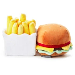 Hallmark Better Together Burger And Fries Magnetic Plush, 5" -Toy Store Cheeseburger and French Fries Magnetic Plush 1KID1643 03