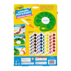 Crayola® Pop & Paint Washable Watercolor Palette 6 Crayola® Pop & Paint Washable Watercolor Palette -Toy Store Crayola Pop and Paint Washable Watercolor Palette 11CRA2067 03
