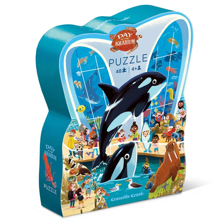 Crocodile Creek Day At The Aquarium 48-Piece Jigsaw Puzzle 1 Crocodile Creek Day At The Aquarium 48-Piece Jigsaw Puzzle