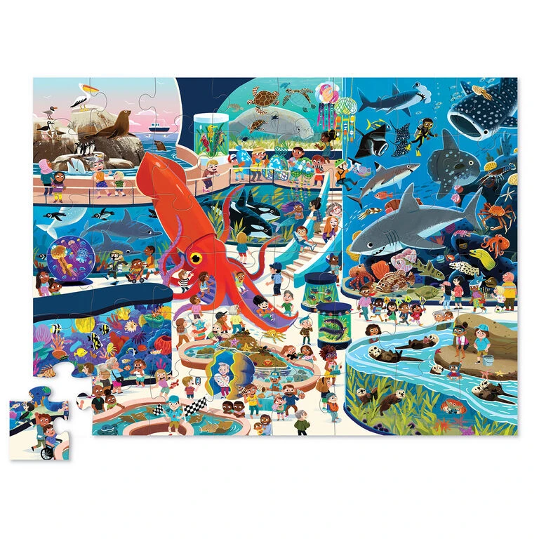 Crocodile Creek Day At The Aquarium 48-Piece Jigsaw Puzzle 2 Crocodile Creek Day At The Aquarium 48-Piece Jigsaw Puzzle - Image 2