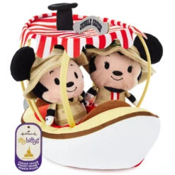 Hallmark Itty Bittys® Walt Disney World 50th Anniversary Jungle Cruise Mickey And Minnie Plush, Set Of 3 -Toy Store Disney Jungle Cruise Boat Mickey and Minnie itty bittys 1KDD2118 05