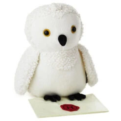 Hallmark Harry Potter™ Hedwig™ Stuffed Animal, 9" -Toy Store Harry Potter Hedwig Owl Knitted Stuffed Animal 1BBY4812 03