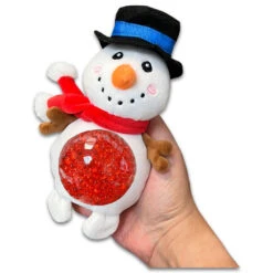 Jellyroos Powder The Snowman Squeezable Plush Toy -Toy Store Jellyroos Powder the Snowman Squeezable Plush Toy JLR1072 03