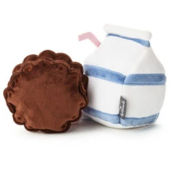 Hallmark Better Together Milk And Cookie Magnetic Plush, 6" -Toy Store Milk Carton and Chocolate Cookie Magnetic Plush 1KID1642 03
