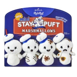 Hallmark Itty Bittys® Ghostbusters: Afterlife™ Mini Stay Puft Marshmallows Plush, Set Of 4 -Toy Store Mini Stay Puft Marshmallows Ghostbusters Afterlife itty bittys 1KDD1890 03