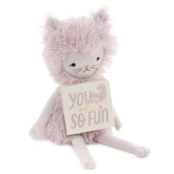 Hallmark MopTops Furry Cat Stuffed Animal With You Are So Fun Board Book