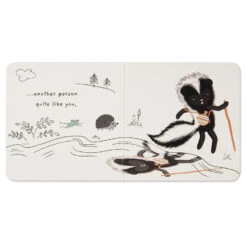Hallmark MopTops Skunk Stuffed Animal With You Are Unique Board Book -Toy Store MopTops Plush Skunk Stuffed Animal and Board Book 1KID2082 06