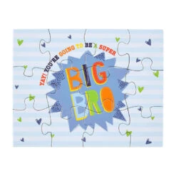 Mud Pie Blue Big Bro 12-Piece Puzzle For Kids