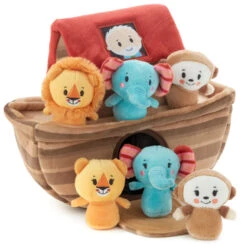 Hallmark Noah's Ark And Animals Plush Playset, 7 Pieces 6 Hallmark Noah's Ark And Animals Plush Playset, 7 Pieces -Toy Store Noahs Ark and Animals Plush Toy 1KFA2015 03