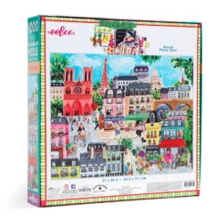 Eeboo Paris In A Day 1000-Piece Jigsaw Puzzle -Toy Store Paris in a Day 1000Piece Jigsaw Puzzle PZTPD2 03