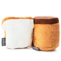 Hallmark Better Together Peanut Butter And Jelly Magnetic Plush, 5" -Toy Store Peanut Butter Jar and Bread With Jelly Magnetic Plush 1KID1641 03