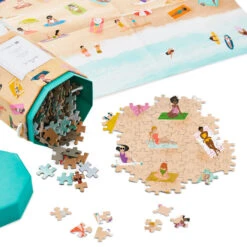Hallmark Just Beachy 1,000-Piece Jigsaw Puzzle -Toy Store People on Beach 1000 Piece Jigsaw Puzzle 1PUZ1427 02