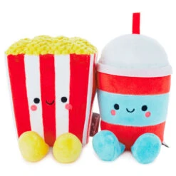 Hallmark Better Together Popcorn And Slushie Magnetic Plush, 5"