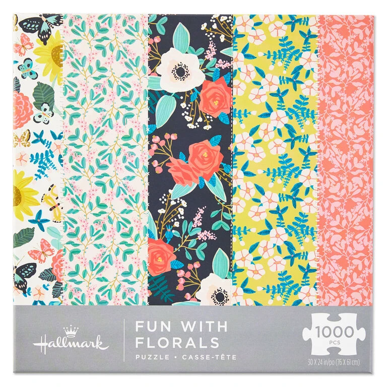 Hallmark Fun With Florals 1,000-Piece Jigsaw Puzzle 1 Hallmark Fun With Florals 1,000-Piece Jigsaw Puzzle