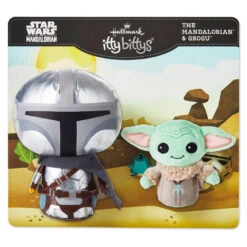 Hallmark Itty Bittys® Star Wars™ The Mandalorian™ And Grogu™ Plush, Set Of 2 -Toy Store Star Wars Mandalorian and Grogu Plush itty bittys 2Pack 1KDD2106 03
