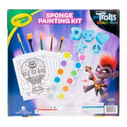 Crayola® Trolls Washable Sponge Painting Kit, 35+ Pieces -Toy Store Trolls Washable Sponge Paint Kit 11CRA2048 03