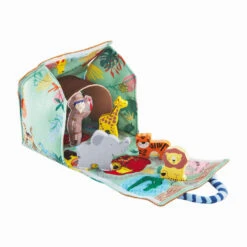 Mud Pie Zoo Plush Toy Set, 6 Pieces -Toy Store Zoo Animals Plush Toy Play Set 12110304 03