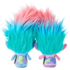 Hallmark Itty Bittys® DreamWorks Animation Trolls World Tour Satin And Chenille Plush, Set Of 2 -Toy Store itty bittys Trolls World Tour Satin Chenille Stuffed Animals Set 1KDD1982 03